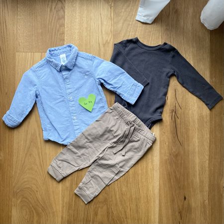Baby Kleider Set Gr. 74 - Hemd, Body, Hose - Top Zustand!