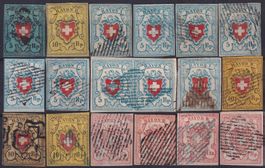 52 Rayons, tolle Sammlung mit einigen Attesten
