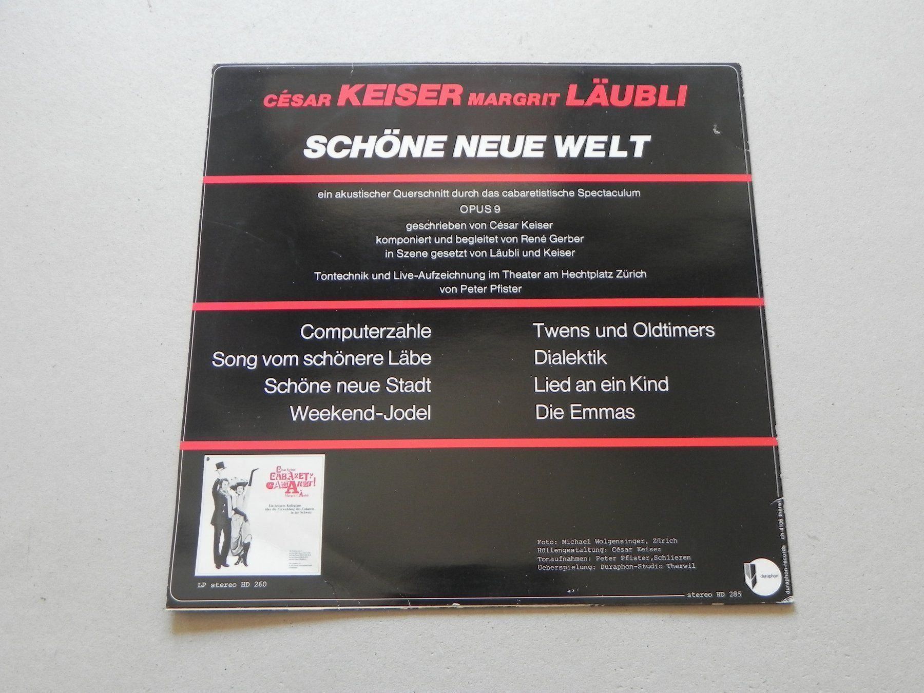 Schallplatten: LP M. Läubli & C. Keiser Autogramm 1978 – Gebraucht aus Siebnen von krimsie 1