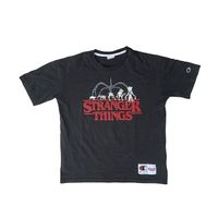 Black Champion Stranger Things T-Shirt