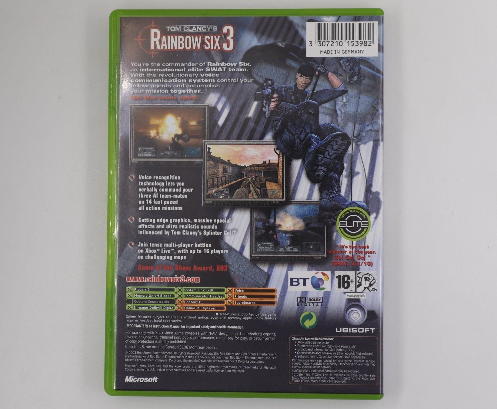 Microsoft Spiele: Tom Clancy's Rainbow Six 3 Xbox PAL 16+ Ubisoft – Gebraucht aus Baden von TellsKuchenhaus 1