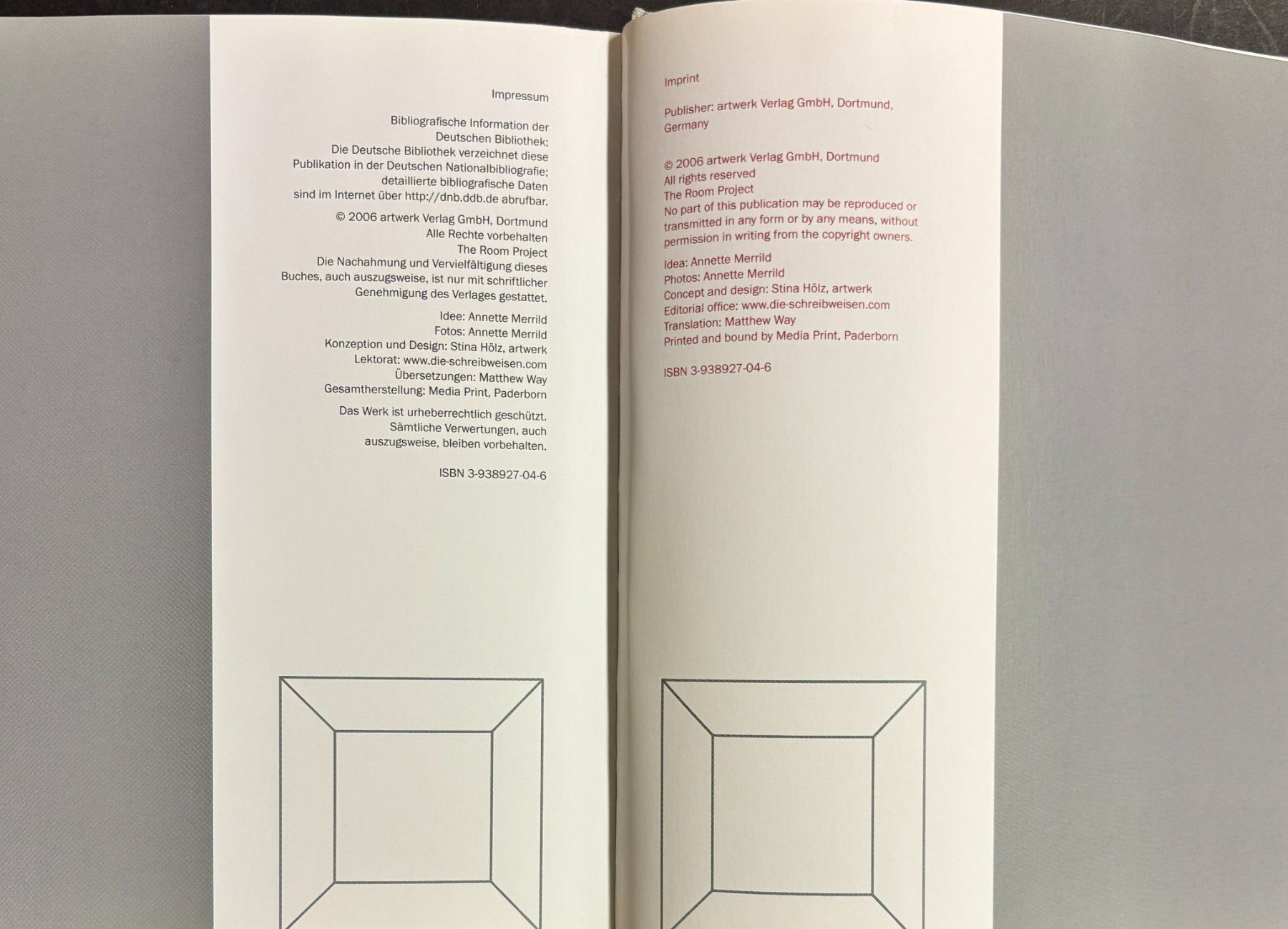 Libri: Annette Merrild, The Room Project – Nuovo e nell'imballaggio originale da Sarnen venduto da Livres 8