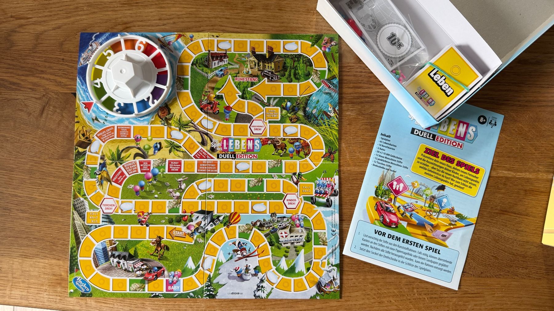 Hasbro Giochi: Spiel des Lebens Duell Edition – Usato da Schaffhausen venduto da Bootes 2