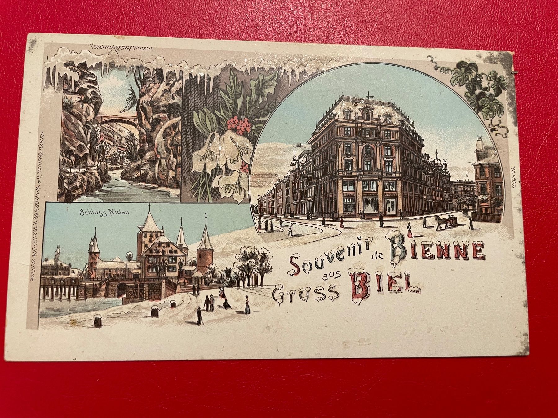 Cartoline postali: LITHO : Souvenir de Bienne / Gruss aus Biel – Usato da St-Légier-La Chiésaz venduto da Theo005