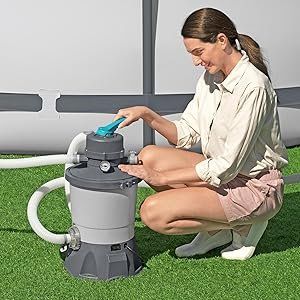 Bestway Accessori per Piscine: Bestway 58515 Sandfilterpumpe, 3.596 l, Grau – Nuovo e nell'imballaggio originale da Züberwangen venduto da Sparposten 1