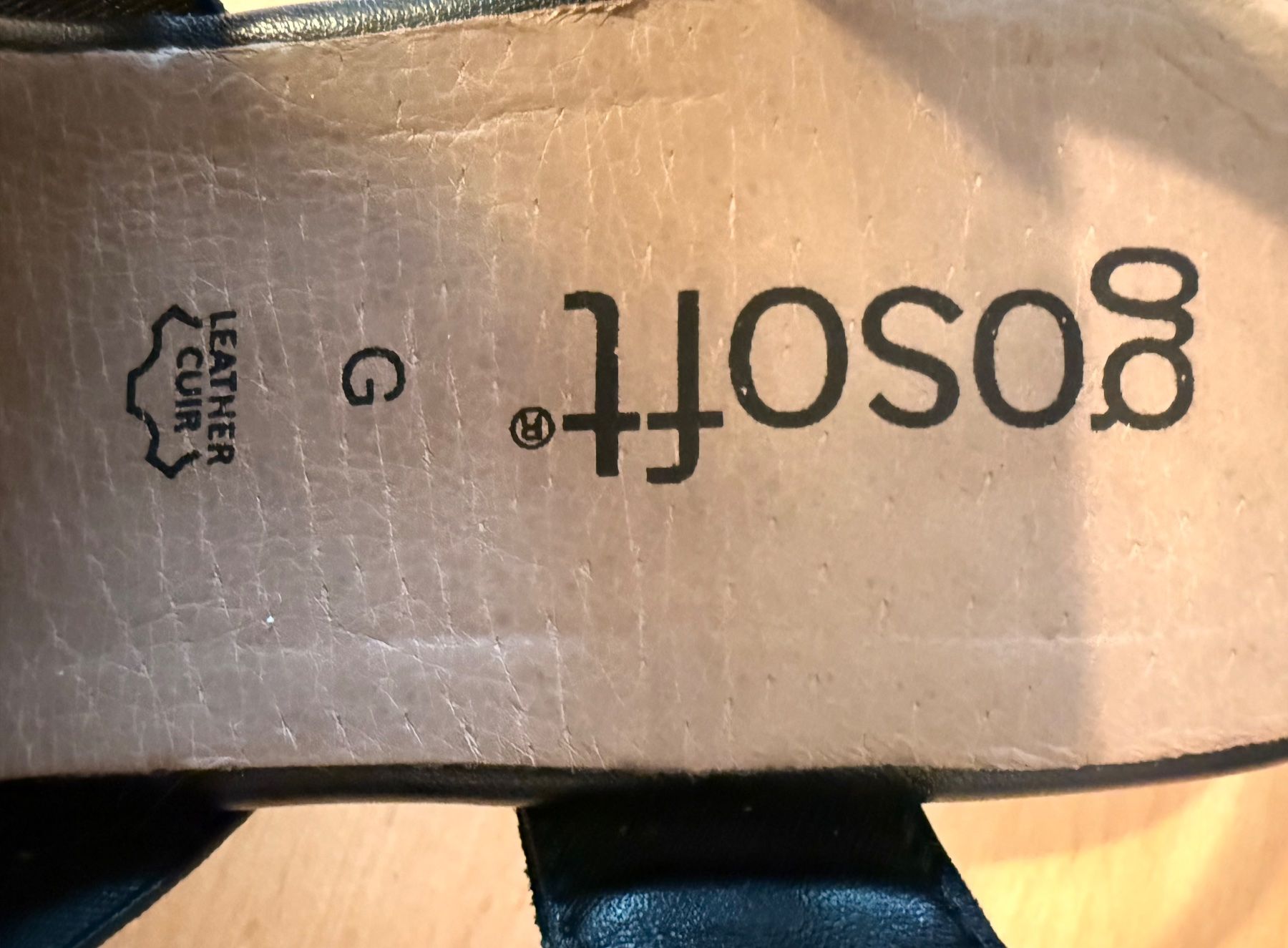 Scarpe da donna: Sandales Noirs Gosoft taille 38 en cuir – Usato da Genève venduto da lac_pf6t 4