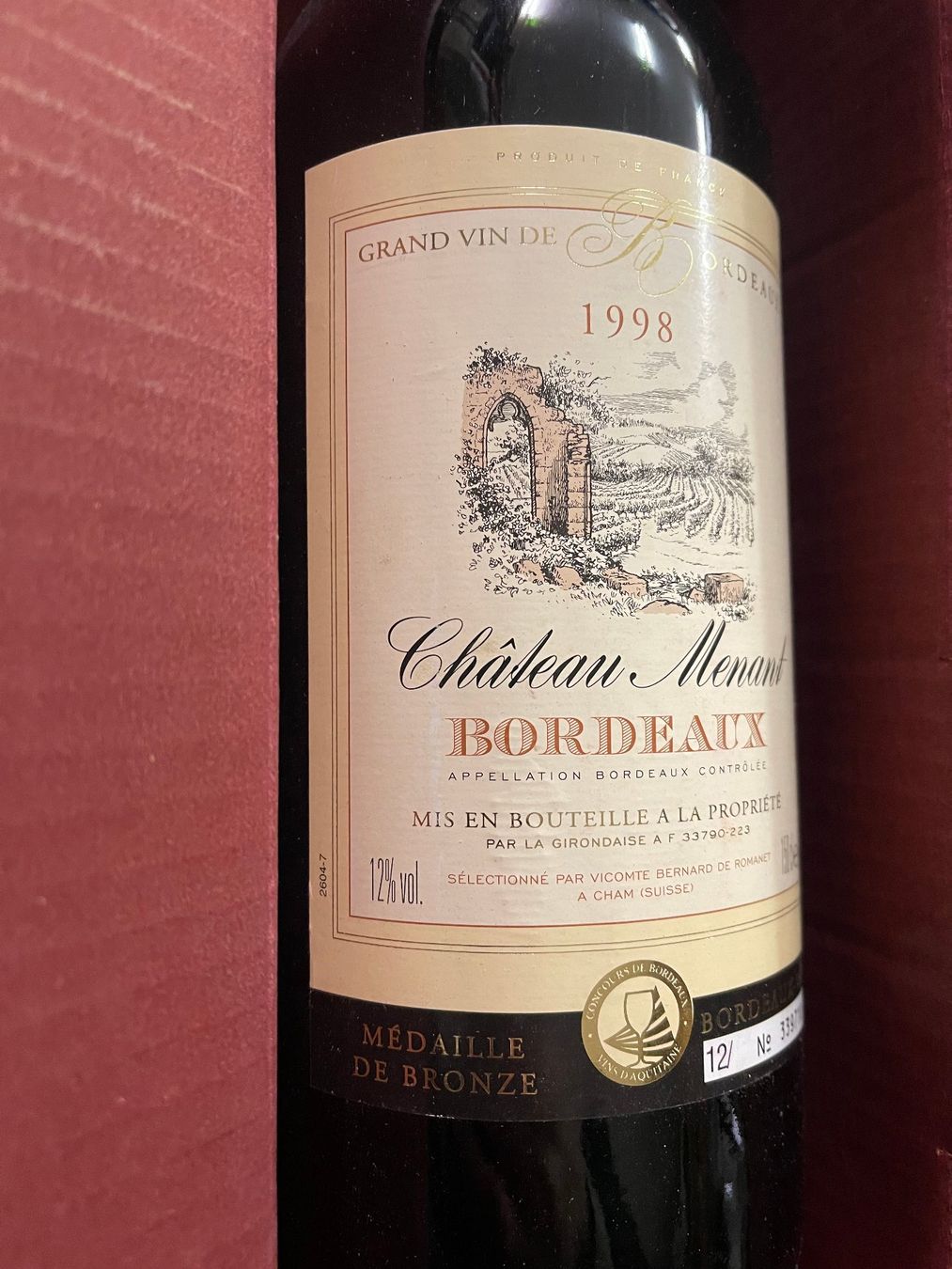 Vino: 2 Flaschen Chateau Menant Bordeaux – Nuovo e nell'imballaggio originale da Wallisellen venduto da CONI02 1