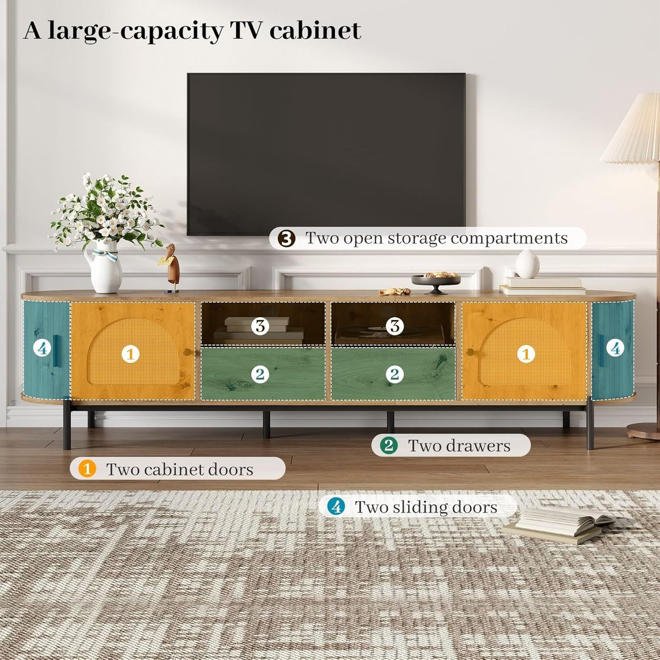 Cassettiere: Lowboard, Fernsehschrank – Nuovo (secondo la descrizione) da Pieterlen venduto da Plasticbox 5