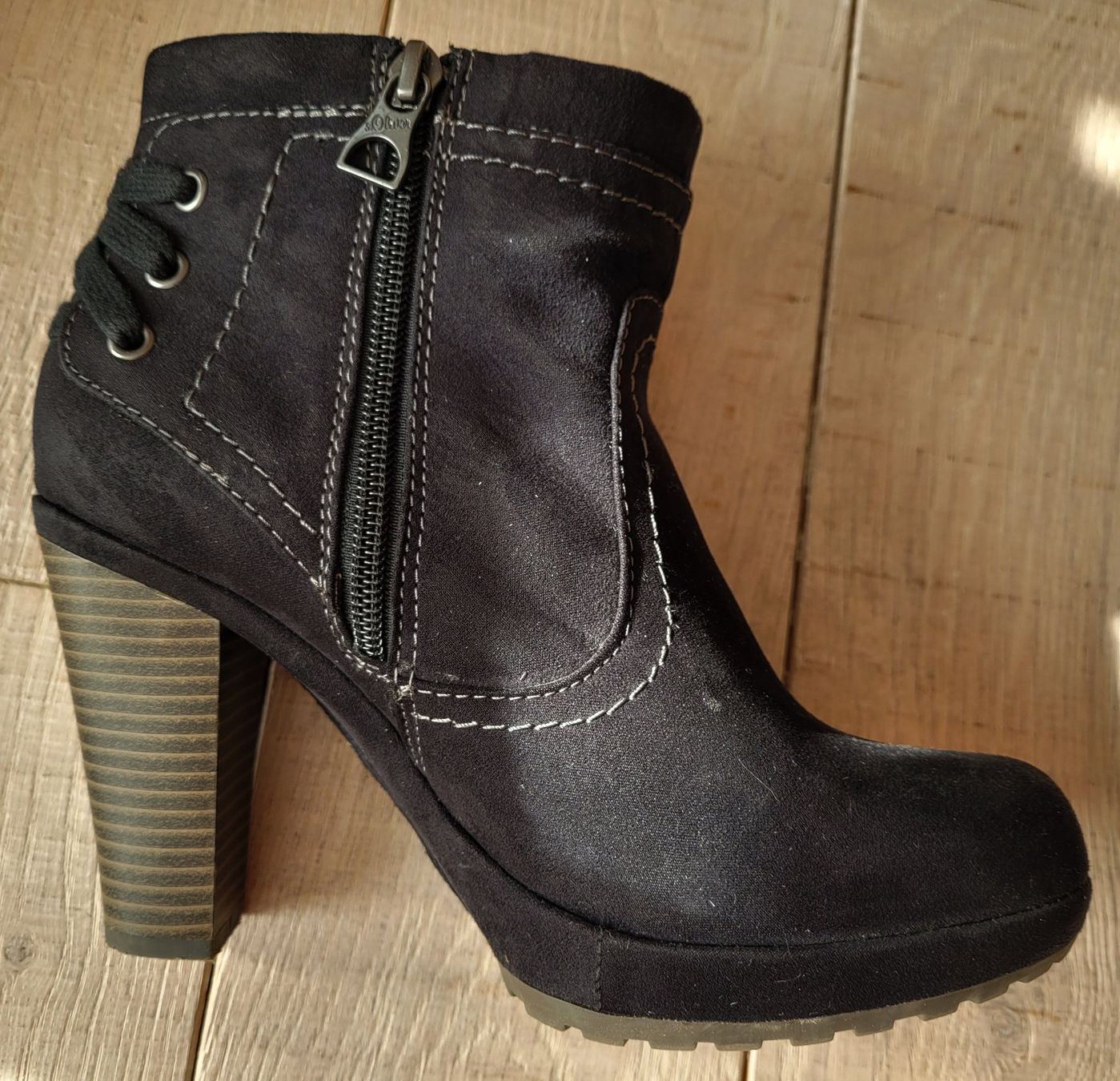 S.Oliver Damenschuhe: s.Oliver Winterschuhe Stiefeletten mit Absatz Gr. 37 schwarz – Neu (gemäss Beschreibung) aus Hofstetten BE von lis_tlt6 2