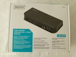 Digitus DS-12850 2+2 Port KVM-Umschalter DisplayPort®, HDMI
