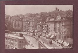 LAUSANNE - Bel-Air - Trams - 1917