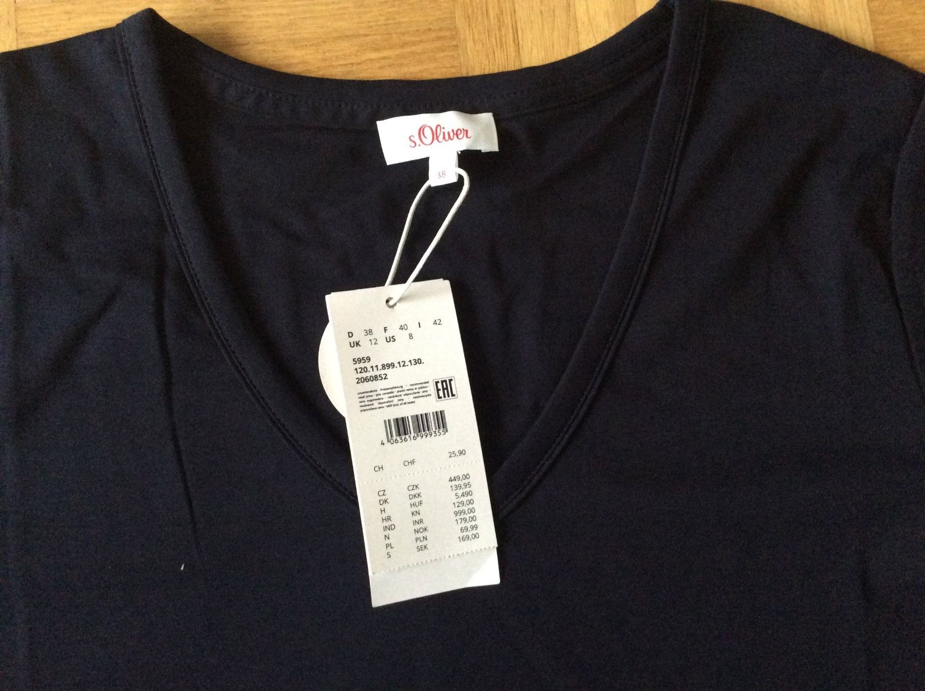 S.Oliver T-shirt: Zwei T-Shirts von S.Oliver Gr.38 – Nuovo e nell'imballaggio originale da Riehen venduto da apo_n7lm 3