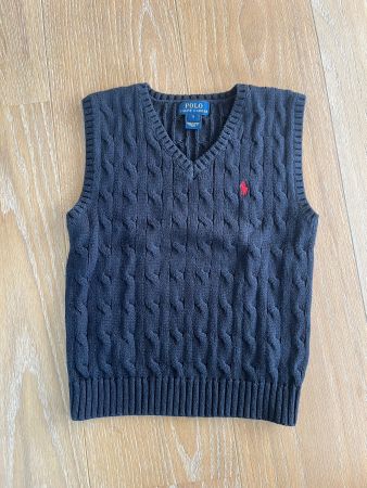 RALPH LAUREN SUPER JOLI SWEATER VESTE/ PULL T 5ans