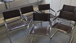 Freischwinger stühle von fasen 6 Stk. 1983
