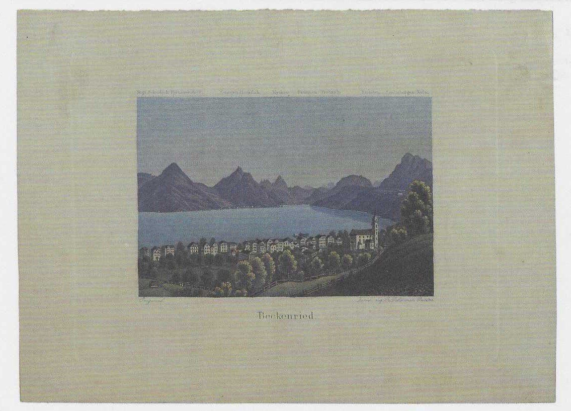 Cartoline postali: Ansichtskarte von Beckenried Stich mit Bergpanorama – Usato da Luzern venduto da gil_9jtr