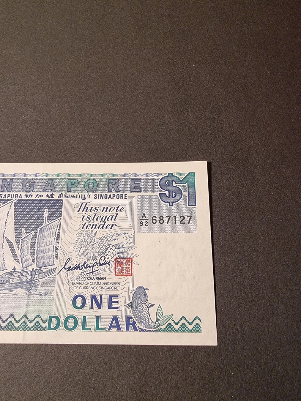 Banconote: 1 Singapur Dollar – Nuovo (secondo la descrizione) da Neuenhof venduto da tap_mxt6 2