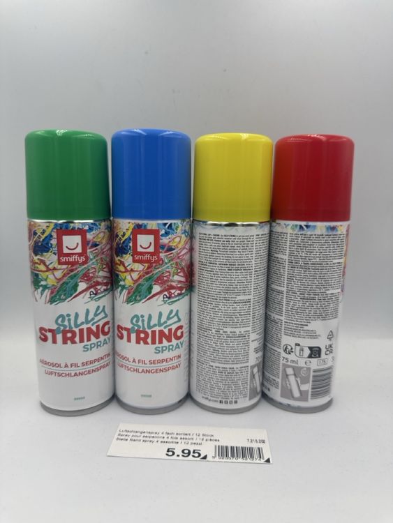 Silly String Spray, 4 Stk, Party Spass, Top Zustand! (Neu und ...