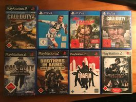 Diverse Games PS4 & PS2 wie neu.
