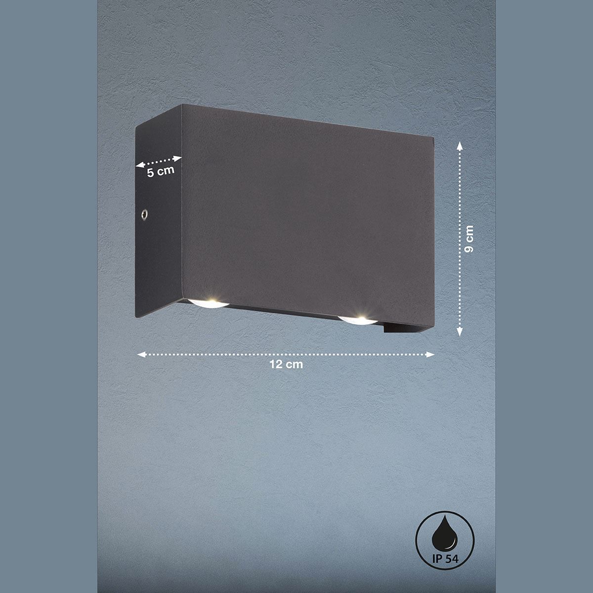 Lampen: LED Aussen Wandleuchte, 12 cm x 9 cm – Neu (gemäss Beschreibung) aus Kreuzlingen von Smart-Light 1