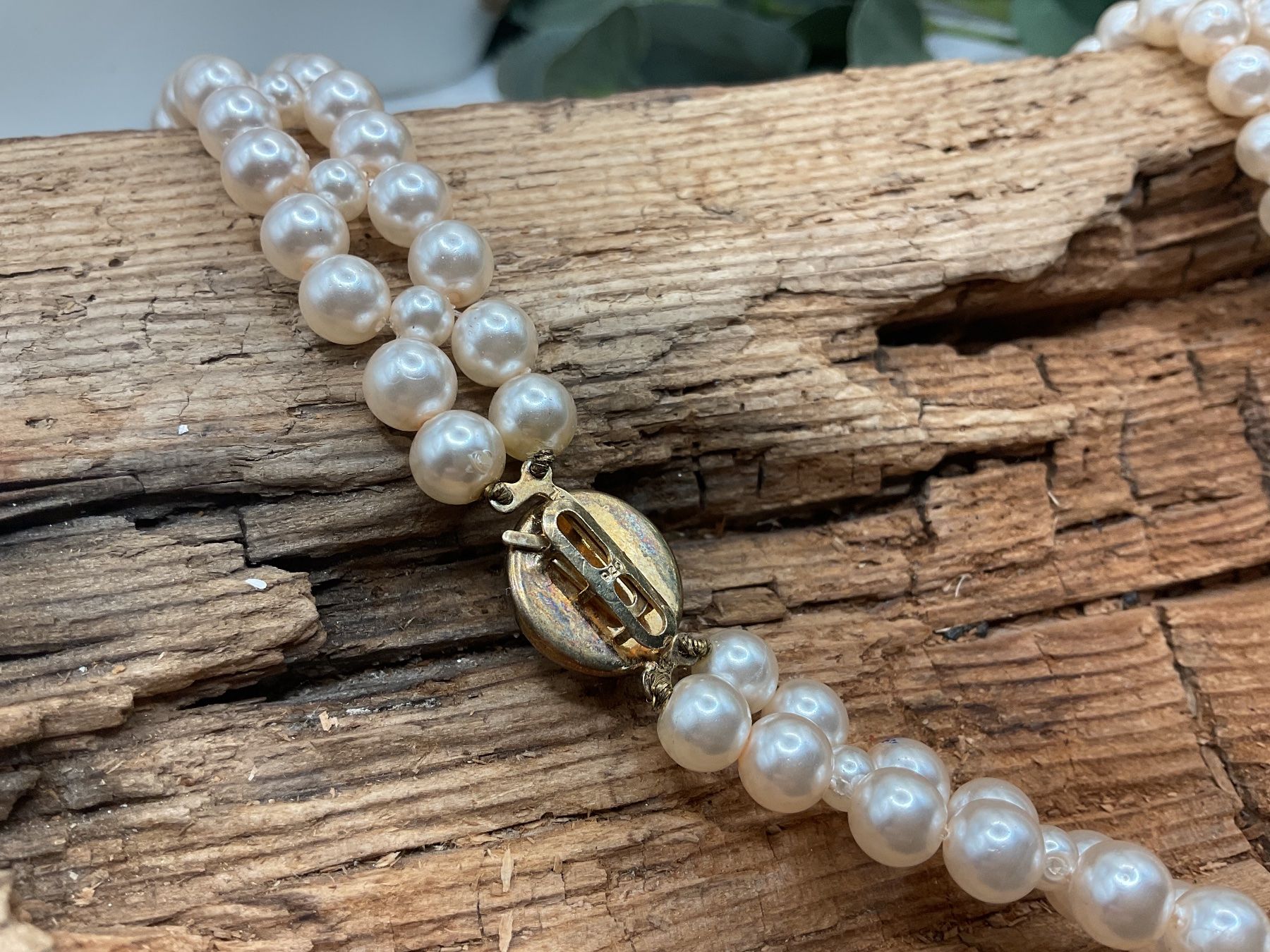 Catenine: Vintage Perlencollier mit Silberverschluss – Usato da luzern venduto da Alpendorf1 2