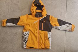 Veste de ski enfant Spyder 5 ans orange et gris bon état 