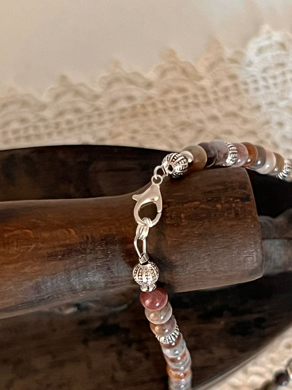 Catenine: Halskette Indischer Achat mit Elefäntchen 6mm – Nuovo e nell'imballaggio originale da Langendorf venduto da ber_t8vc 3