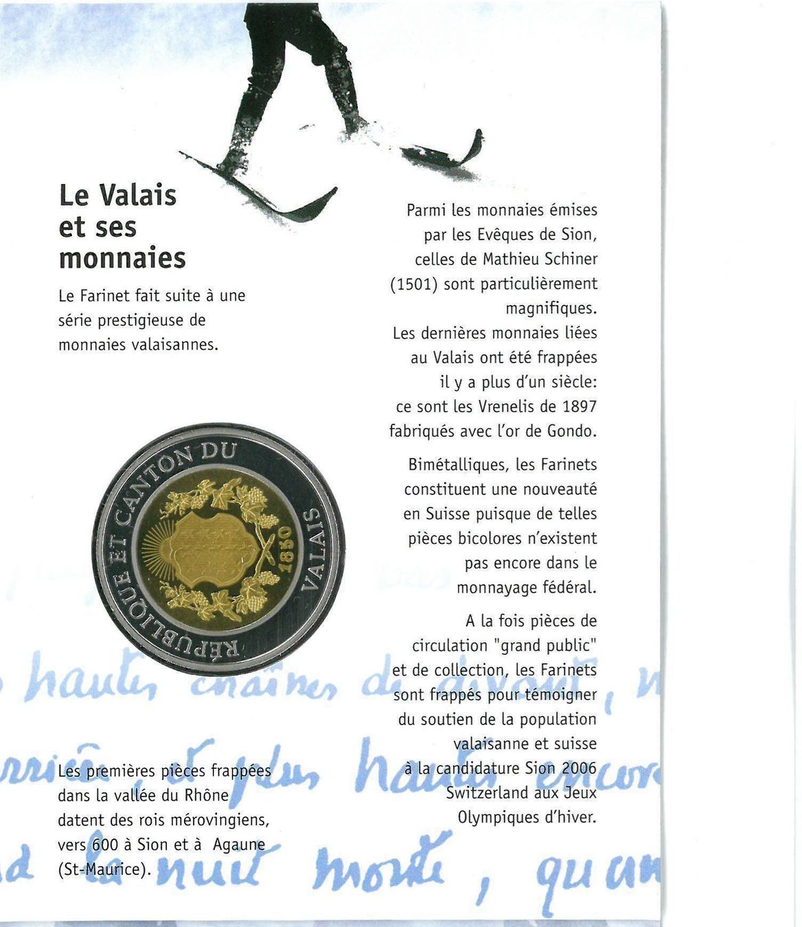 Tutti le monete: Farinet aux JO, Sion 2006 – Nuovo e nell'imballaggio originale da Martigny venduto da Numis-World 1