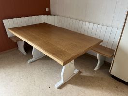 Tisch mit Eckbank restauriert
