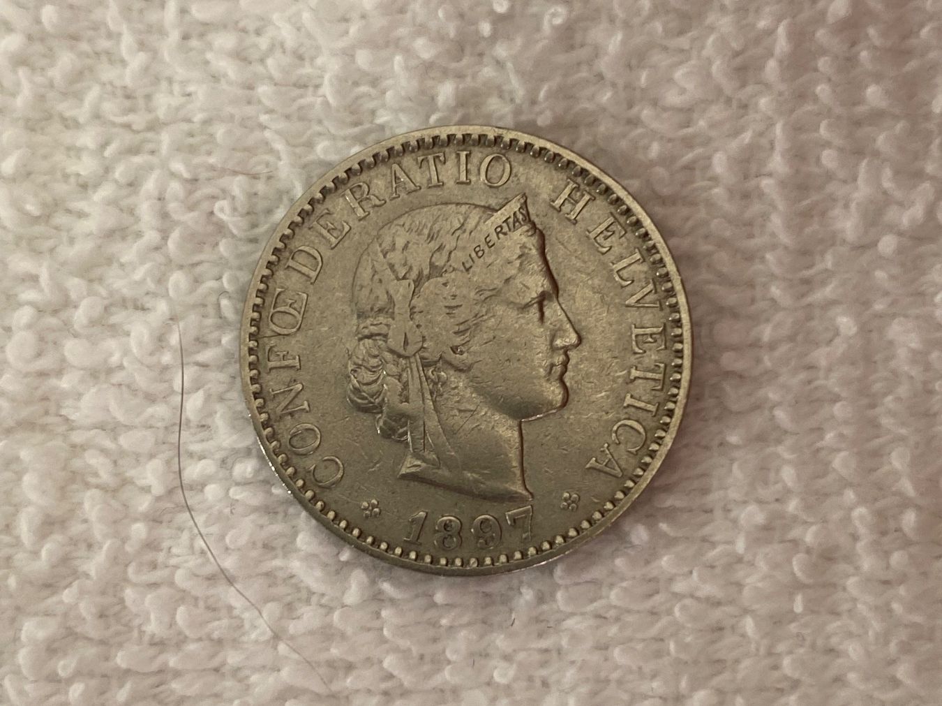 Tutti le monete: 20 centimes/rappen 1897 – Usato da Nyon venduto da Ilmi09