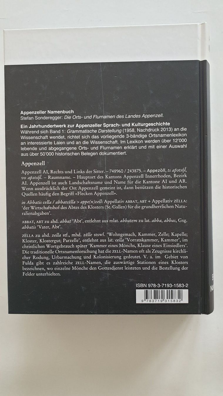 Libri: Appenzeller Namenbuch – Usato da Goldach venduto da armando_r 6