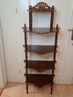 Vintage viktorianisches Holz Etagere mit 5 Ebenen Höhe 135сm