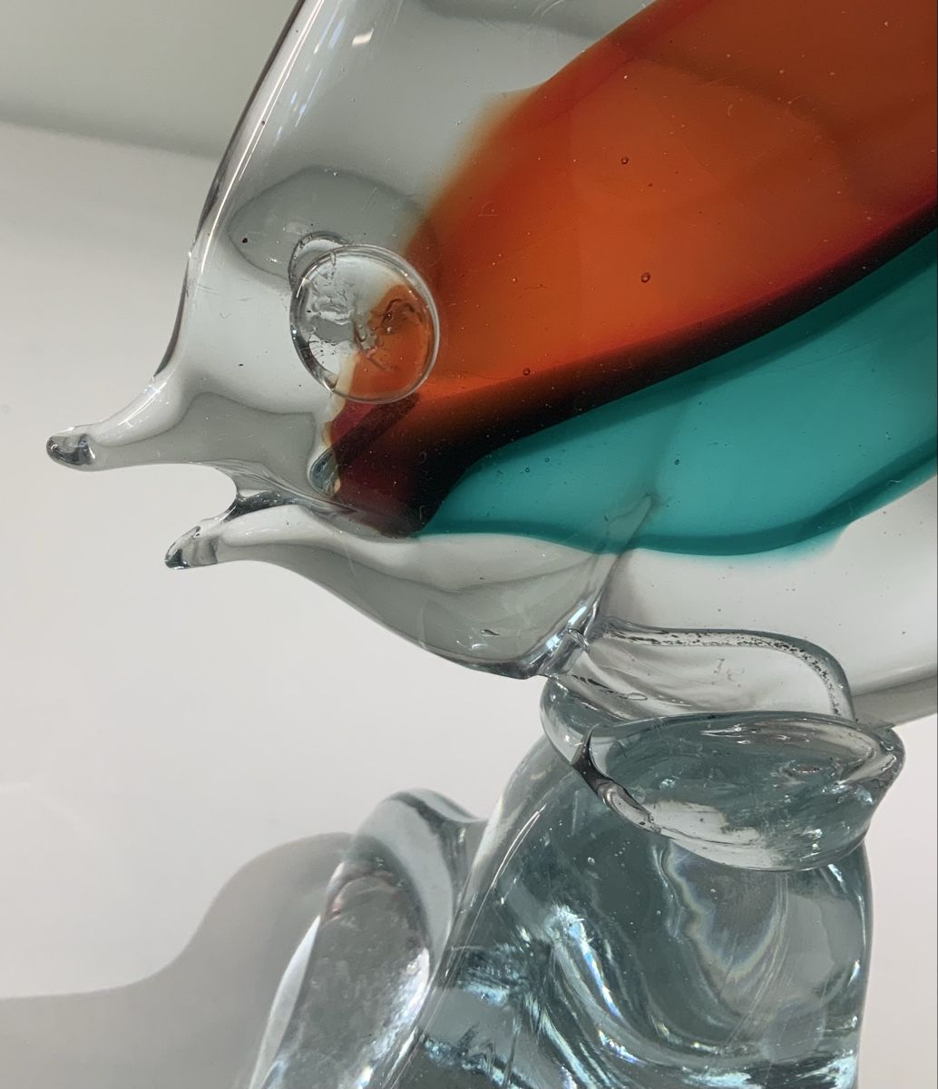 Murano Statuette: Poisson en verre de Murano – Usato da rolle venduto da Tontonjulot 4