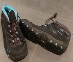Salomon Wanderschuhe Gr. 36, Schwarz/Türkis