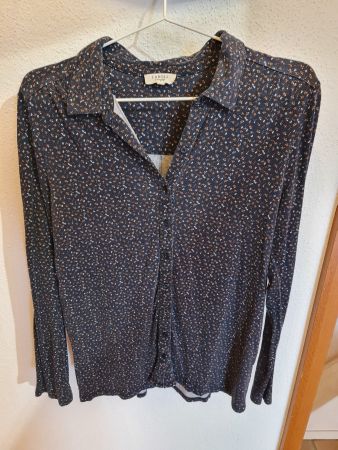 Damen Hemdbluse Caroll dunkelblau gemustert gebraucht