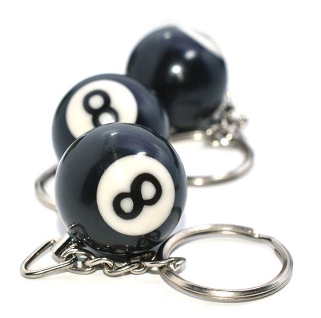 Portachiavi: Schlüsselanhänger 8 Ball Billard Pool Billardtisch queue – Nuovo e nell'imballaggio originale da Dättlikon venduto da easythings 2