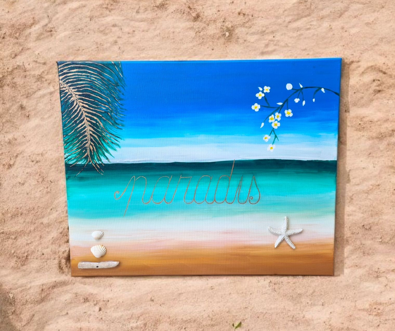 Dipinti: Tableau acrylique "PARADIS" Unique(Peint Main)Retrait – Nuovo e nell'imballaggio originale da Etoy venduto da MyStyleMyMode 9