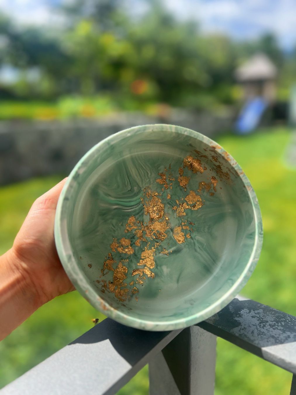 Schalen: Ciotola svuotasche verde marmorizzato – Neu und originalverpackt aus Quartino von ritus.studio 1