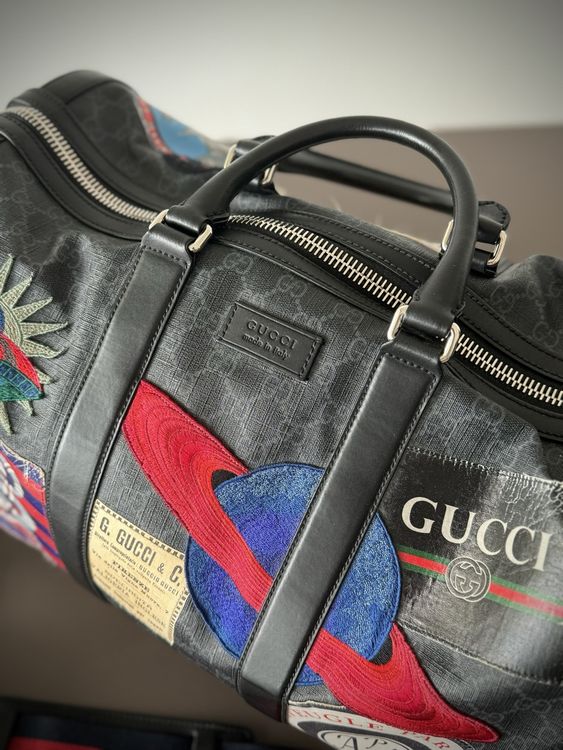 Rare Gucci Travel Bag With Patches | Kaufen auf Ricardo