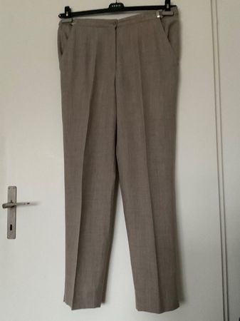 Peter Hahn exklusive Wolle Winter Hose Gr 42 beige wie neu