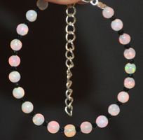 Armband L-8237 – Äthiopische Opal Kugeln & Spinell ca.4mm 14