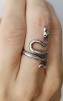 Bague serpent en argent 925 — Taille 52