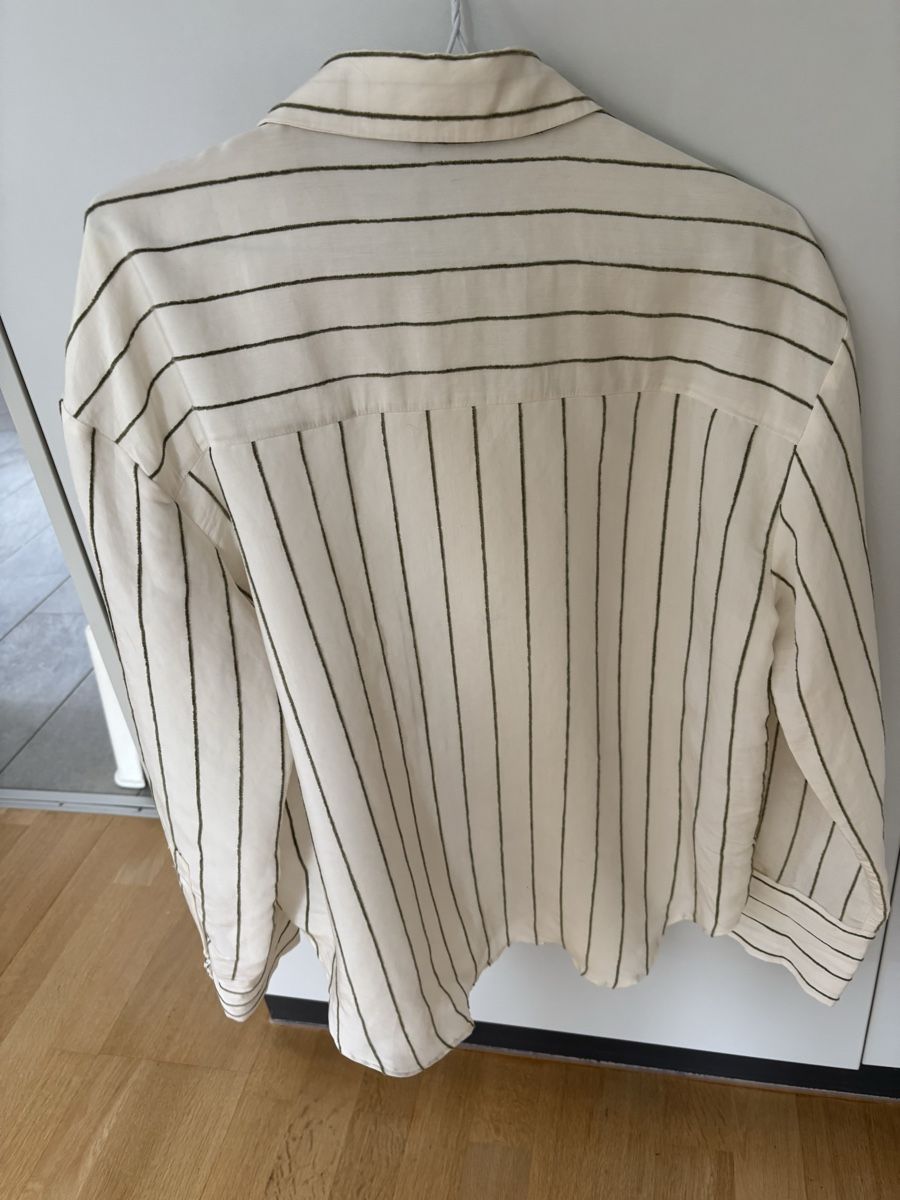 Zara Camicette: Zara Bluse weiss-grün S – Usato da Fribourg venduto da dafral 4