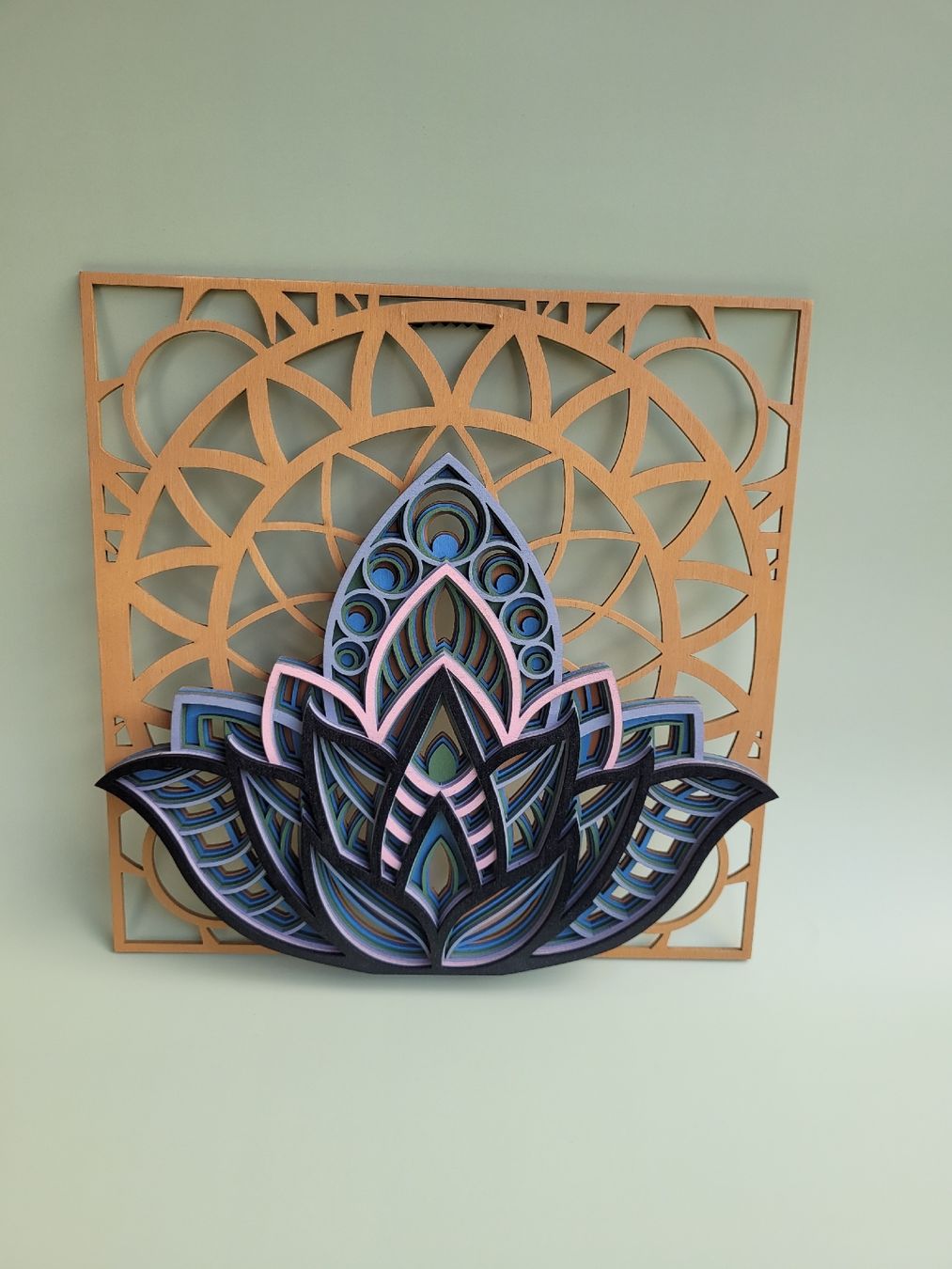 Tutte le decorazioni: Lotus-Wandbild –Laser Cut – Nuovo (secondo la descrizione) da Fischbach-Göslikon venduto da cor_mcy6 3