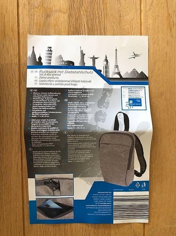Zaini: Rucksack mit Diebstahlschutz – Usato da Kriessern venduto da c_n1 3