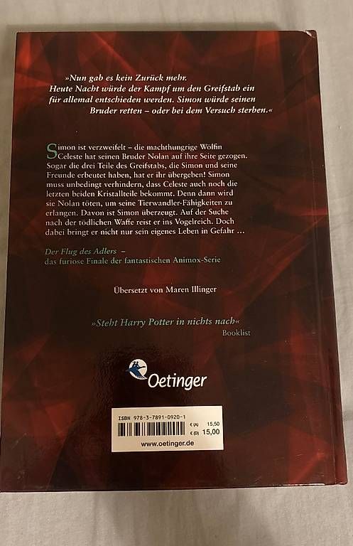 Libri: Animox Der Flug des Adlers – Usato da Bassersdorf venduto da le.vi546 1