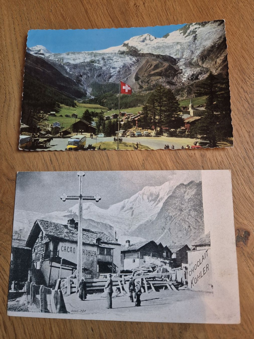 Ansichtskarten: Saas Fee Cacao Kohler – Gebraucht aus Trimbach von Ramsi1270