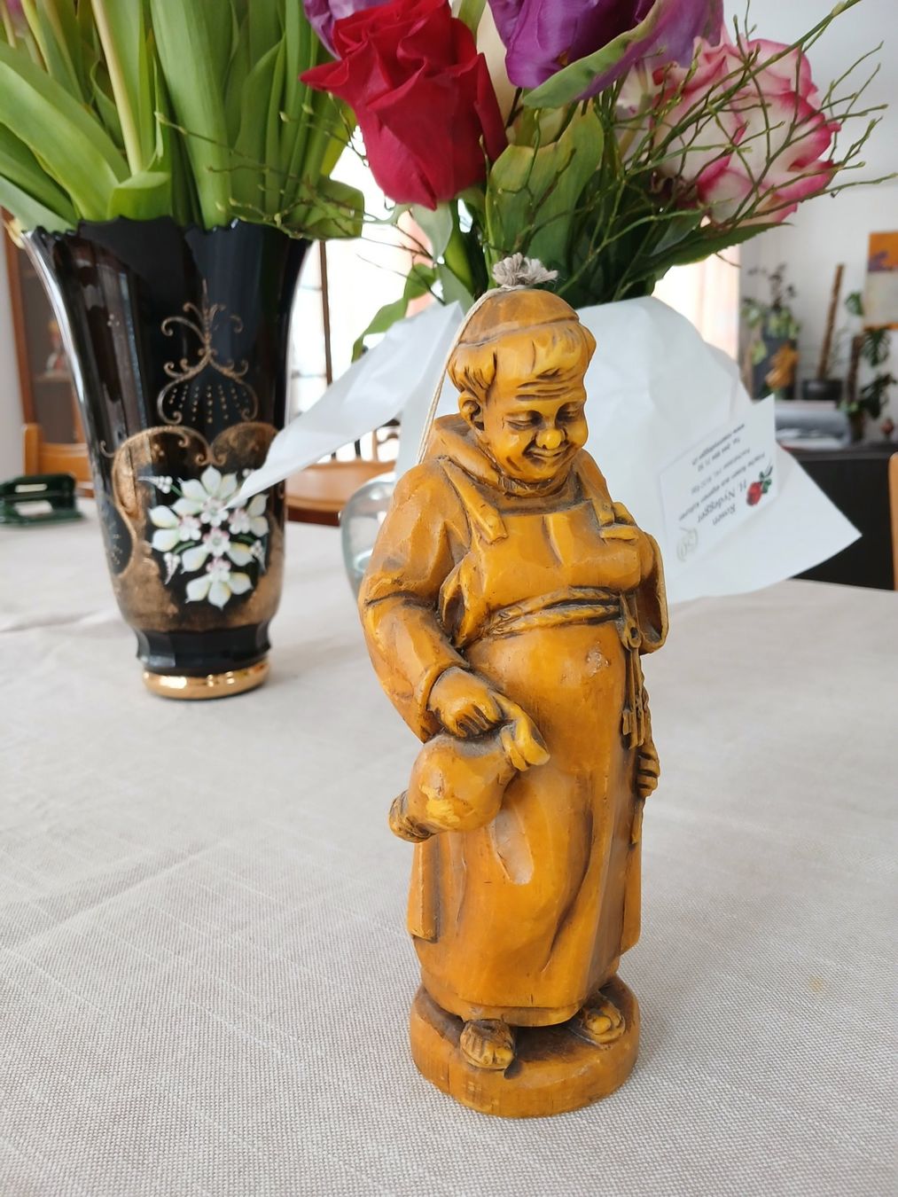 Candele: Kerze - handgemacht - Mönch mit Krug – Usato da Zürich venduto da Mr.Dachboden