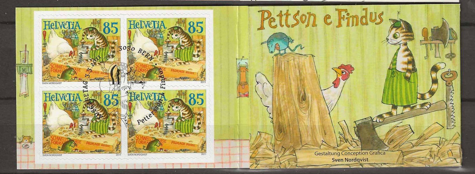 Alle Briefmarken: CHc127 - Carnet Pettson Picpus  1er jour – Gebraucht aus Trélex von Phil_Albert