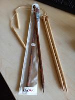 Stricknadeln 10mm, 2 Paar + 1 Rundstricknadel