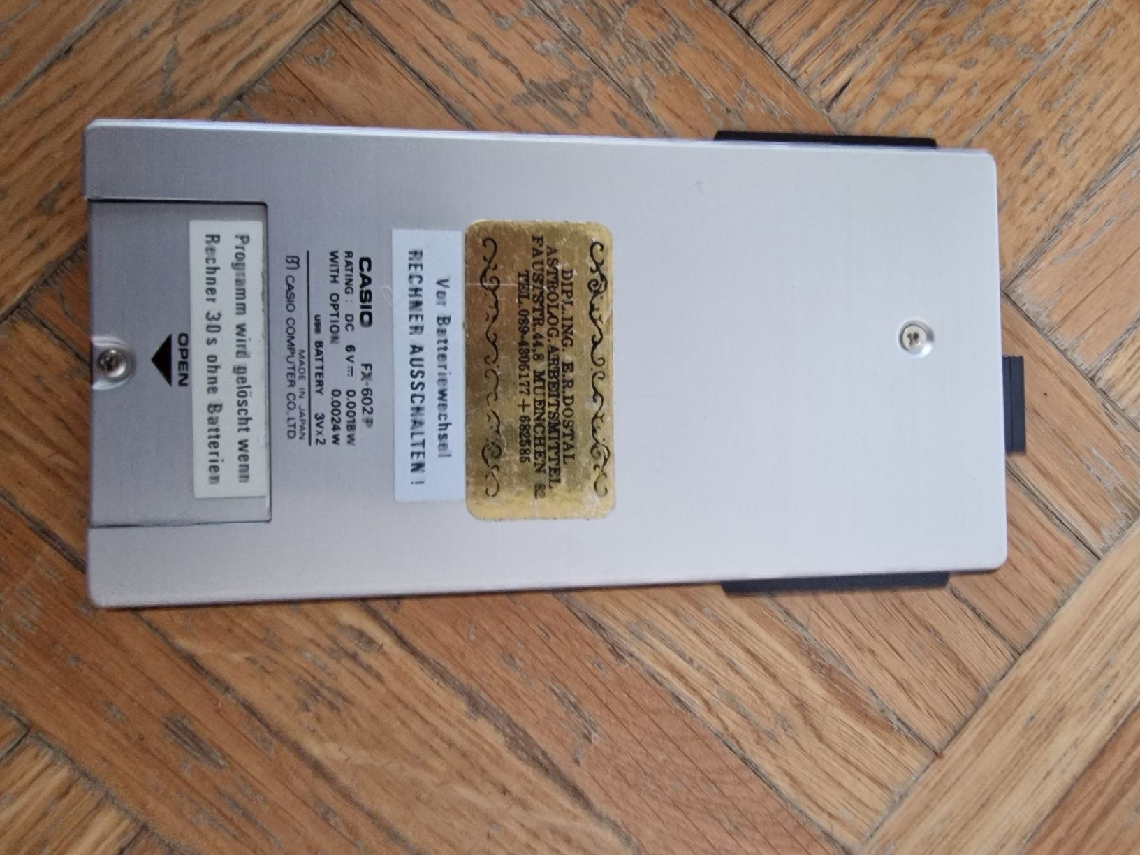 Casio Calcolatrici tascabili: Calculatrice programmable Casio FX-602P avec etui, bon état – Usato da La Chaux-de-Fonds venduto da Ric_m628 2